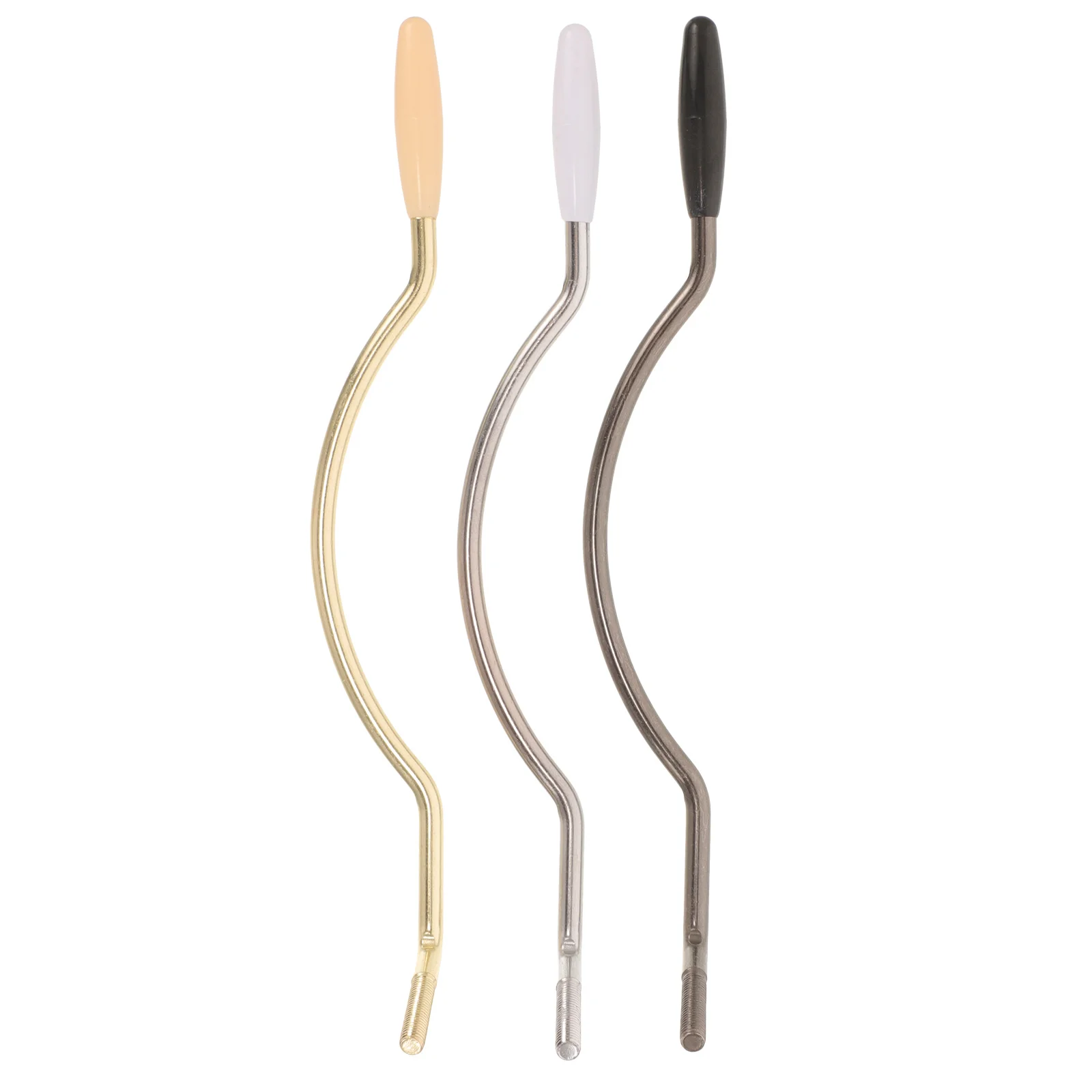 

3pcs 6Mm Electric Guitar Tremolo Bar Whammy Arm Vibrato System Curved Design Pitch Control Guitar Accessory Lightweight