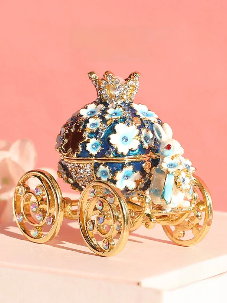 Sakura Rabbit Carriage Necklace Crown Jewelry Box Fashionable Unbranded Jewelry Storage Case with Price Range 201-300 Yuan