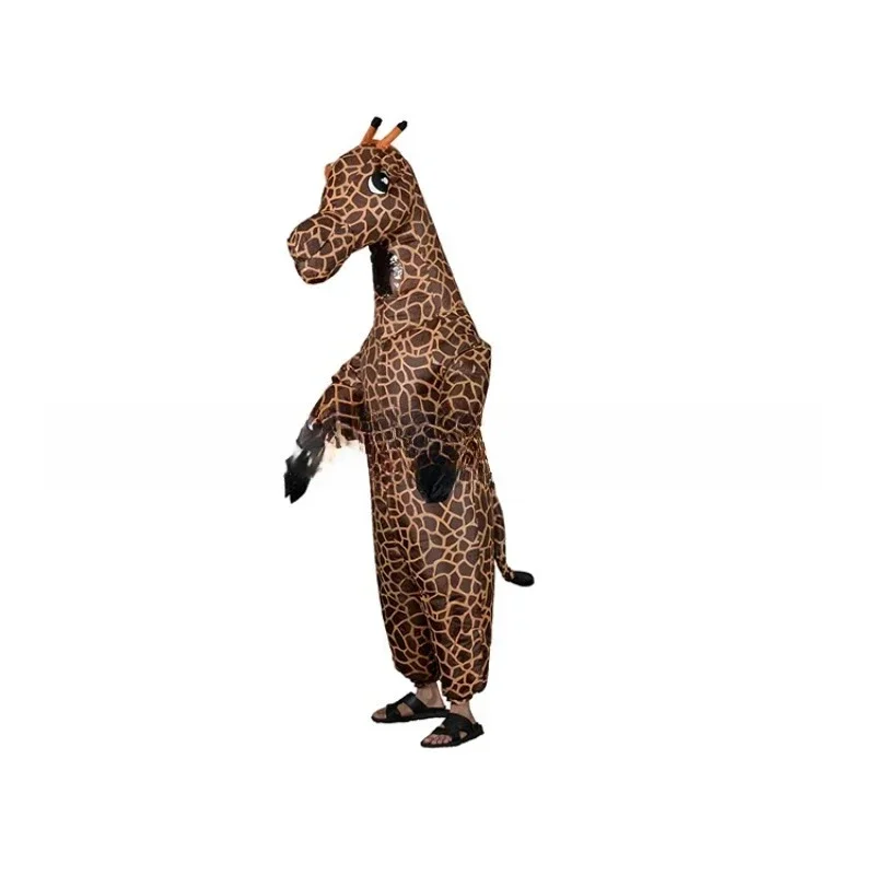 Inflatable giraffe anime cartoon dolls animal people wear walking clothes halloween show props costumes