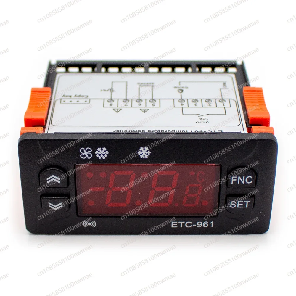 

ETC-961 Temperature Controller Microcomputer Digital Display Thermostat Refrigeration Alarm Thermolator with NTC Sensor