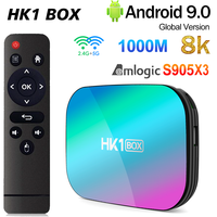 HK1 BOX Amlogic S905X3 8K Smart TV BOX Android 9.0 2.4/5G Dual Wifi 4K 1000M LAN Media Player H.265 Set Top Box