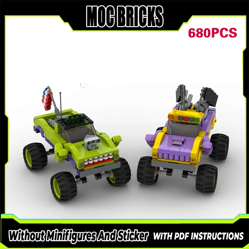 

Speed Racing Car Model MOC Building Bricks Off-Road Truck Pack Modular Technology Gifts Holiday Assemble Children Toys Suit