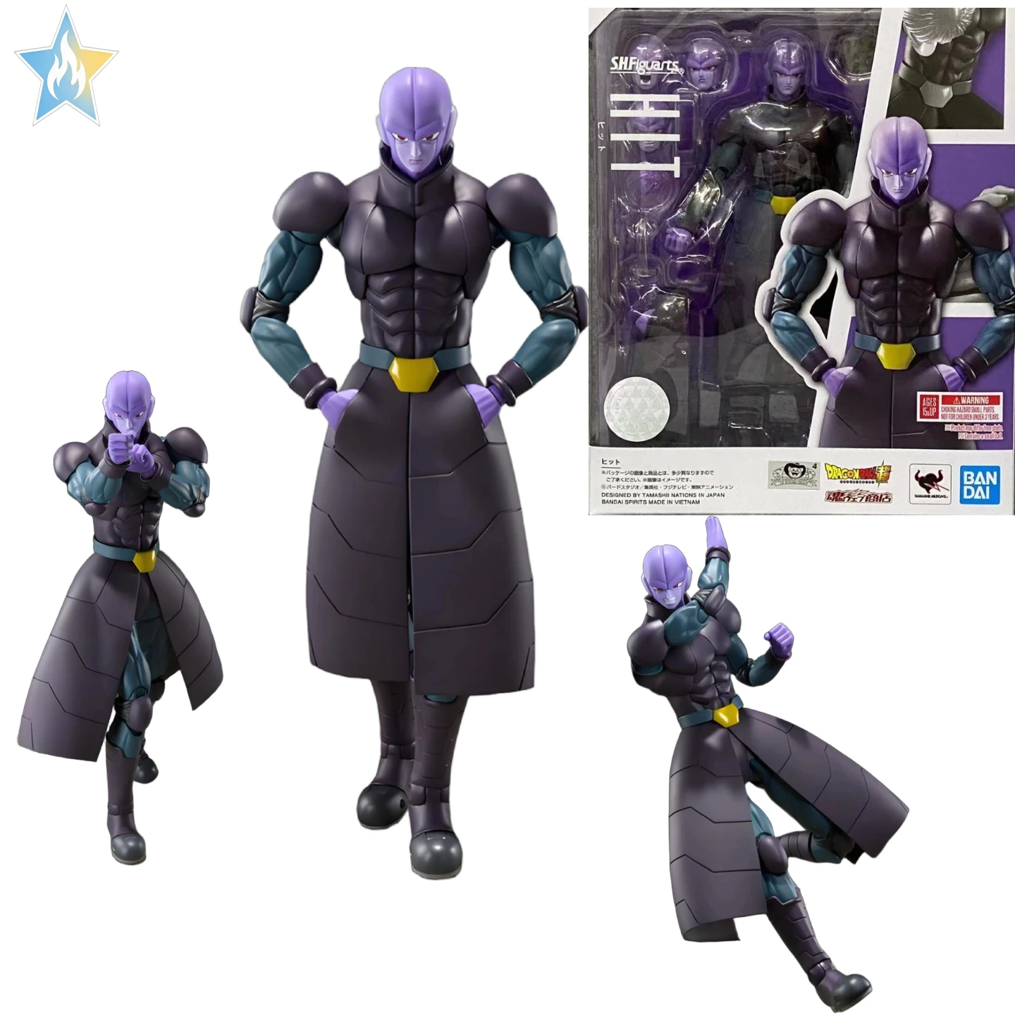 

In Stock Bandai Tamashii Web Limited Dragon Ball Super SHF Hit, Universe 6 Assassin, Universe 6 Action Figure