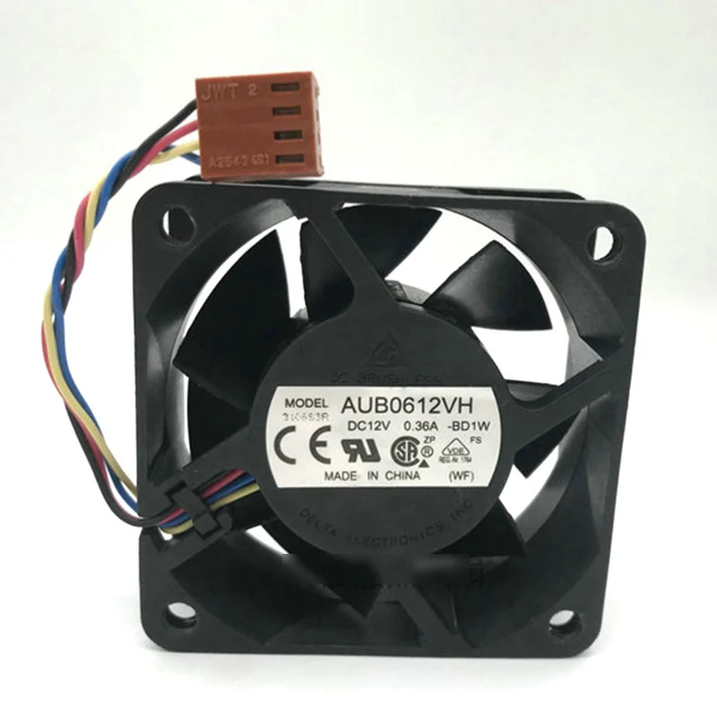 

M New DELTA AUB0612VH 12V 0.36A 60*60*25MM 6CM 4Pin DC Cooling Fan#QW