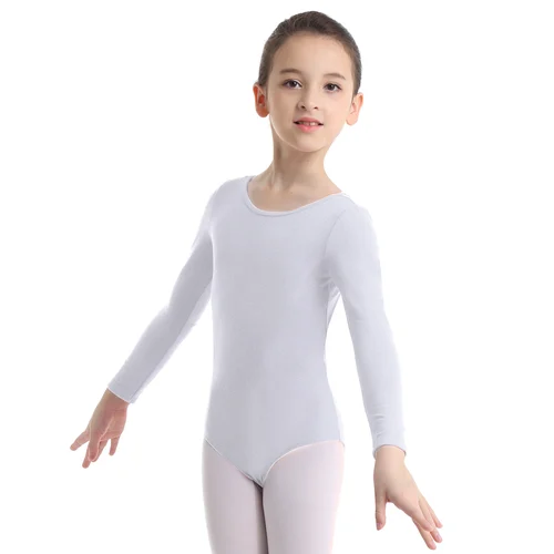 Imagen 2 del producto Leotardos de baile para gimnasia para niños, ropa de baile de manga larga, disfraces clásicos, tutú de Ballet para chicas adolescentes, Ropa de bailarina