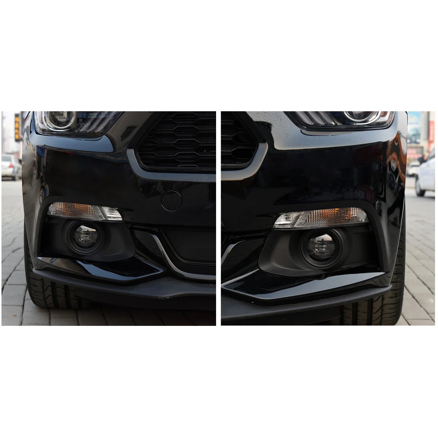 Turn Signal Light Cover para Ford Mustang, Tampa de lâmpadas de estacionamento, 2015, 2016, 2017, par direito e esquerdo
