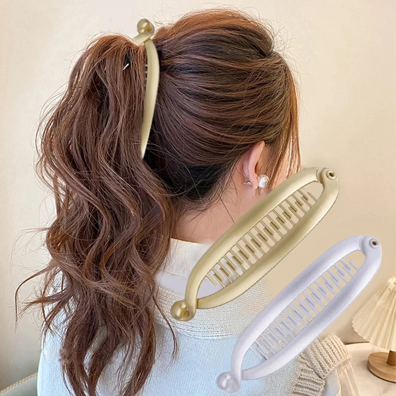 Женская заколка для волос в форме рыбы, золотистая или Серебристая шпилька для хвоста, аксессуары для волос
