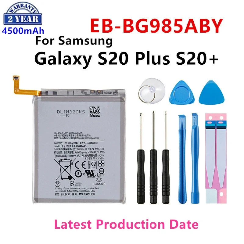 

Brand New EB-BG985ABY 4500mAh Replacement Battery For Samsung Galaxy S20 Plus S20Plus S20+ Mobile phone Batteries +Tools