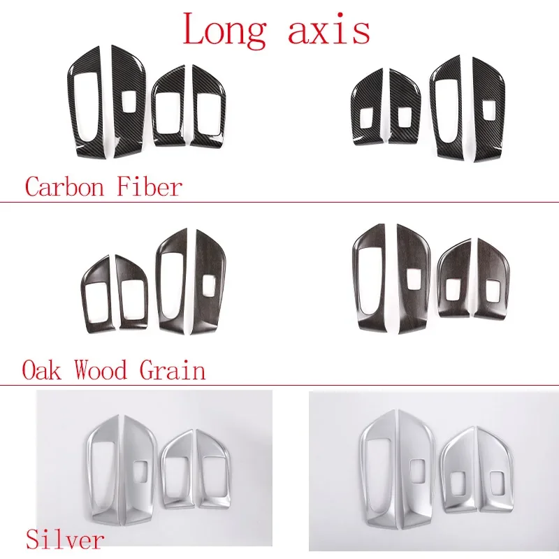 2 Styles LHD Car Window Lift Switch Panel Cover Trim Fit for Mercedes Benz E Class W213 2016-2022  Car Accessories