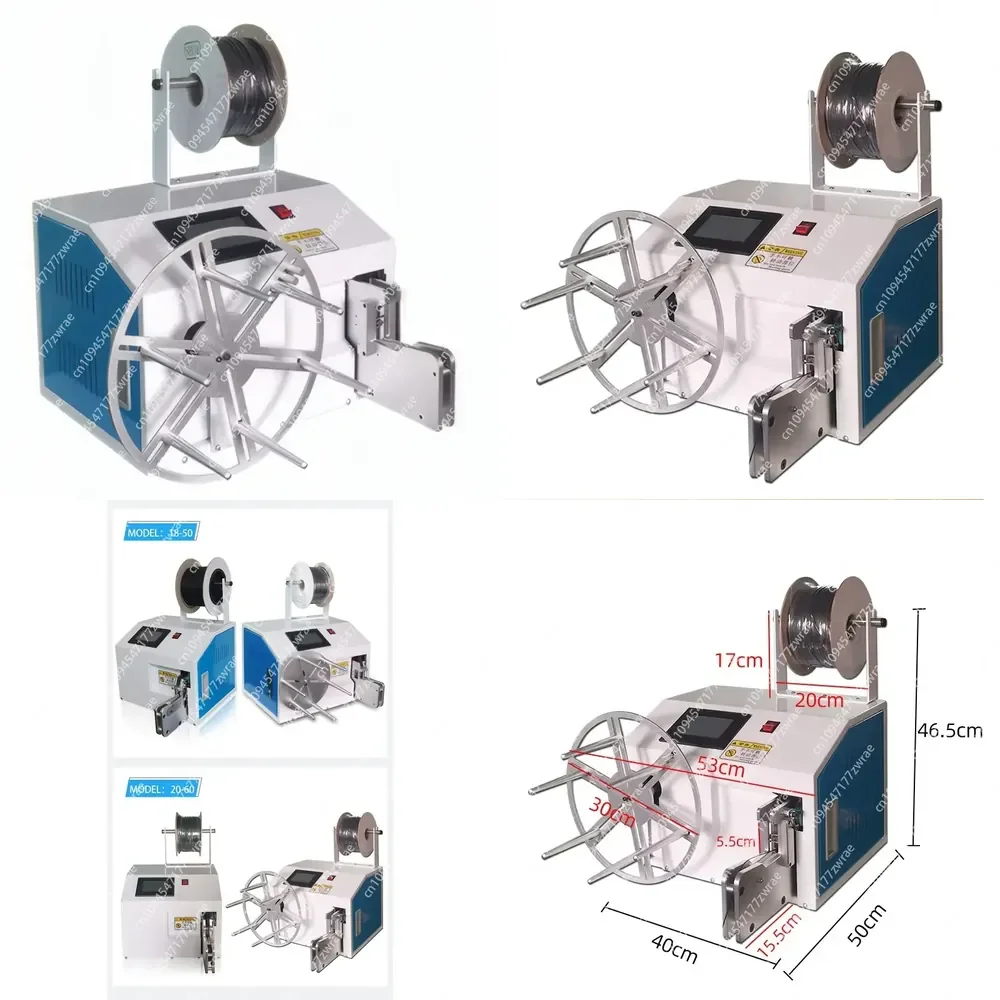 20-60 Semi-Automatic Wire Winding and Tying Machine for Food Packaging Candy Bread Bag Bundling