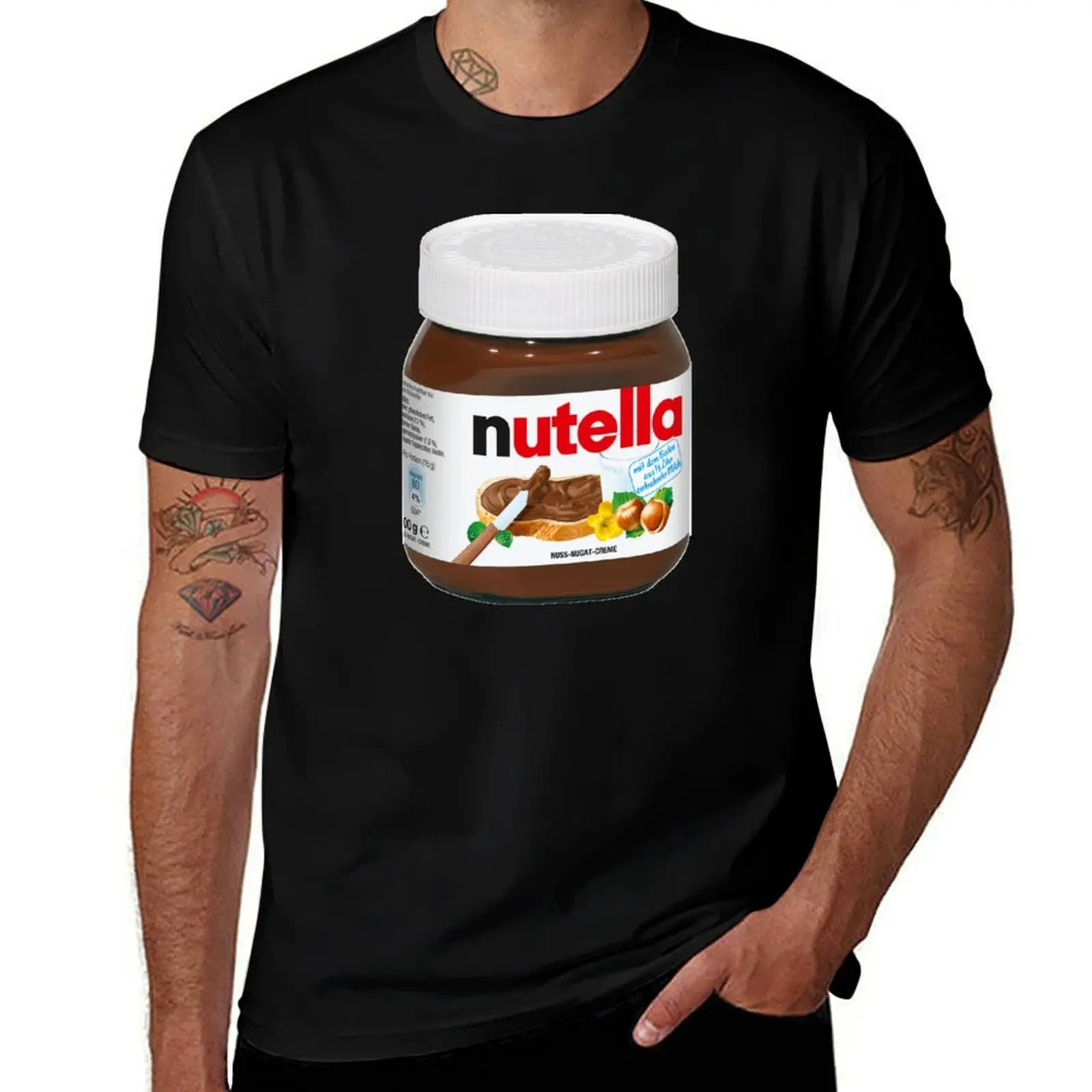 Nutella T-Shirt Simple Casual Short Sleeve Tee T-Shirt