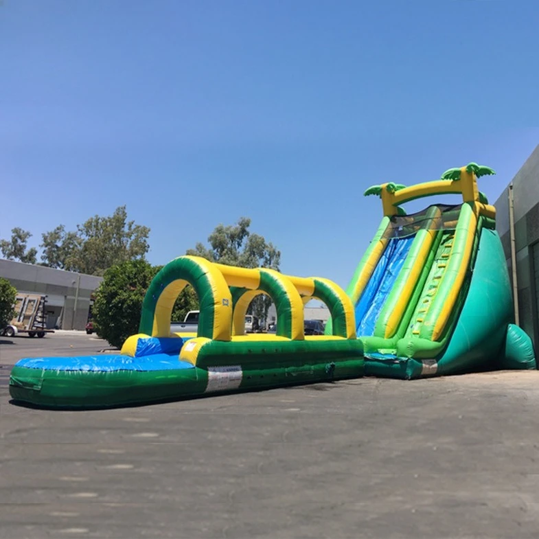 Large inflatable water slide, park water play, inflatable water slide combination