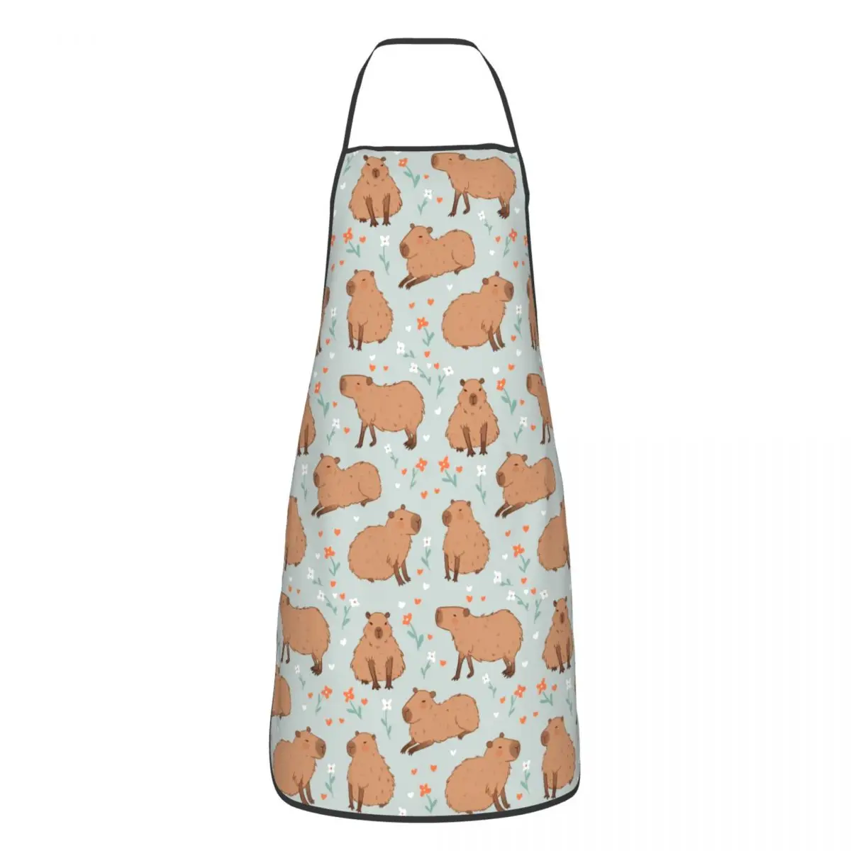 Cute Animal Capybara Funny Apron for Men Women Adult Unisex Kitchen Chef Bib Tablier Cuisine Cooking Baking Gardening