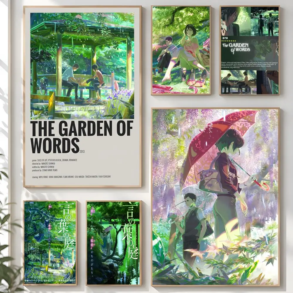 Anime The G-Garden Of W-Words Poster Creative Room Art For Dorm Bedroom Study Apartment Home Gift