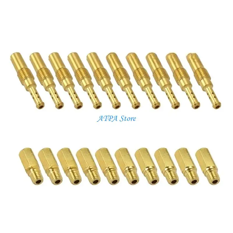 

U13C 20Pcs Motorcycle Carburetor Main Jets Slow Jets for PWK PWM CVK #32-#140 Main Jet Vice Injector Nozzle