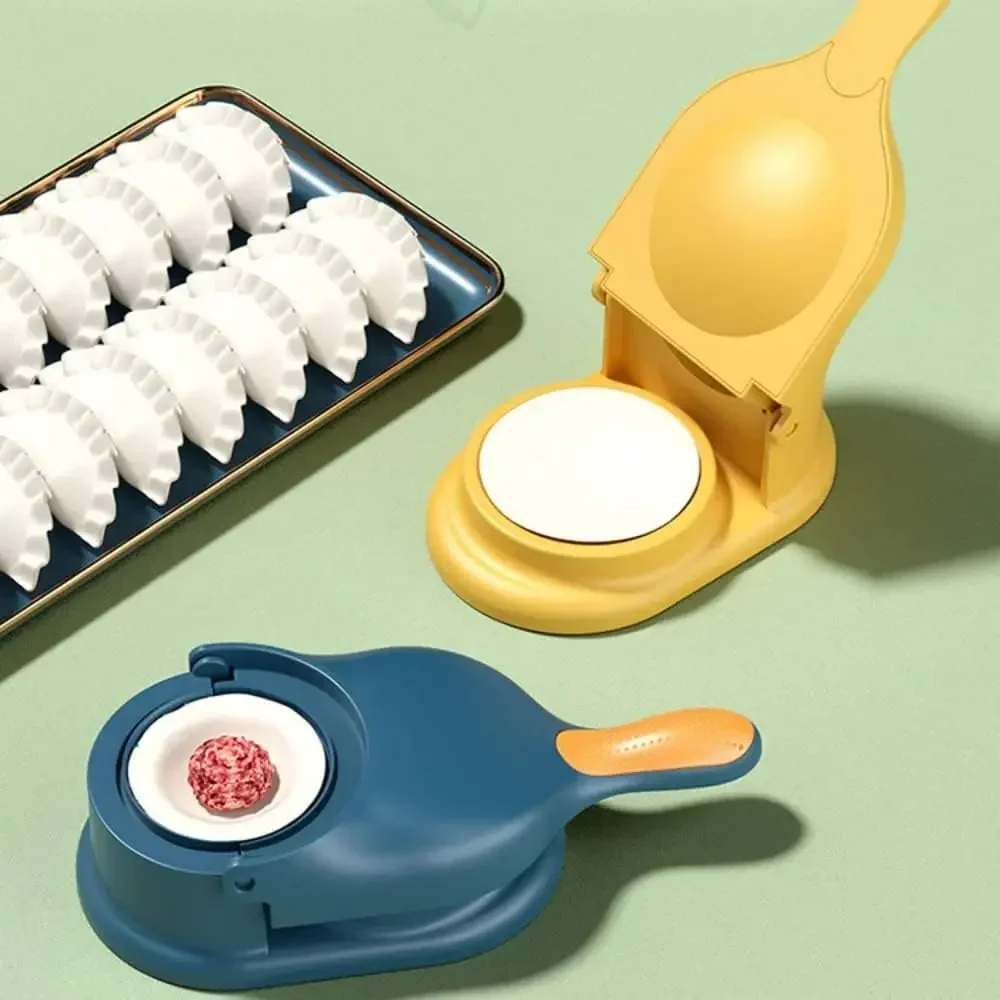 2025 New Kitchen Dumpling Noodles Making Tool 2 In 1 Dumpling Maker Machine For Adult Kids Dumpling Skin Wrapper Mould Dough Pre - Image 2