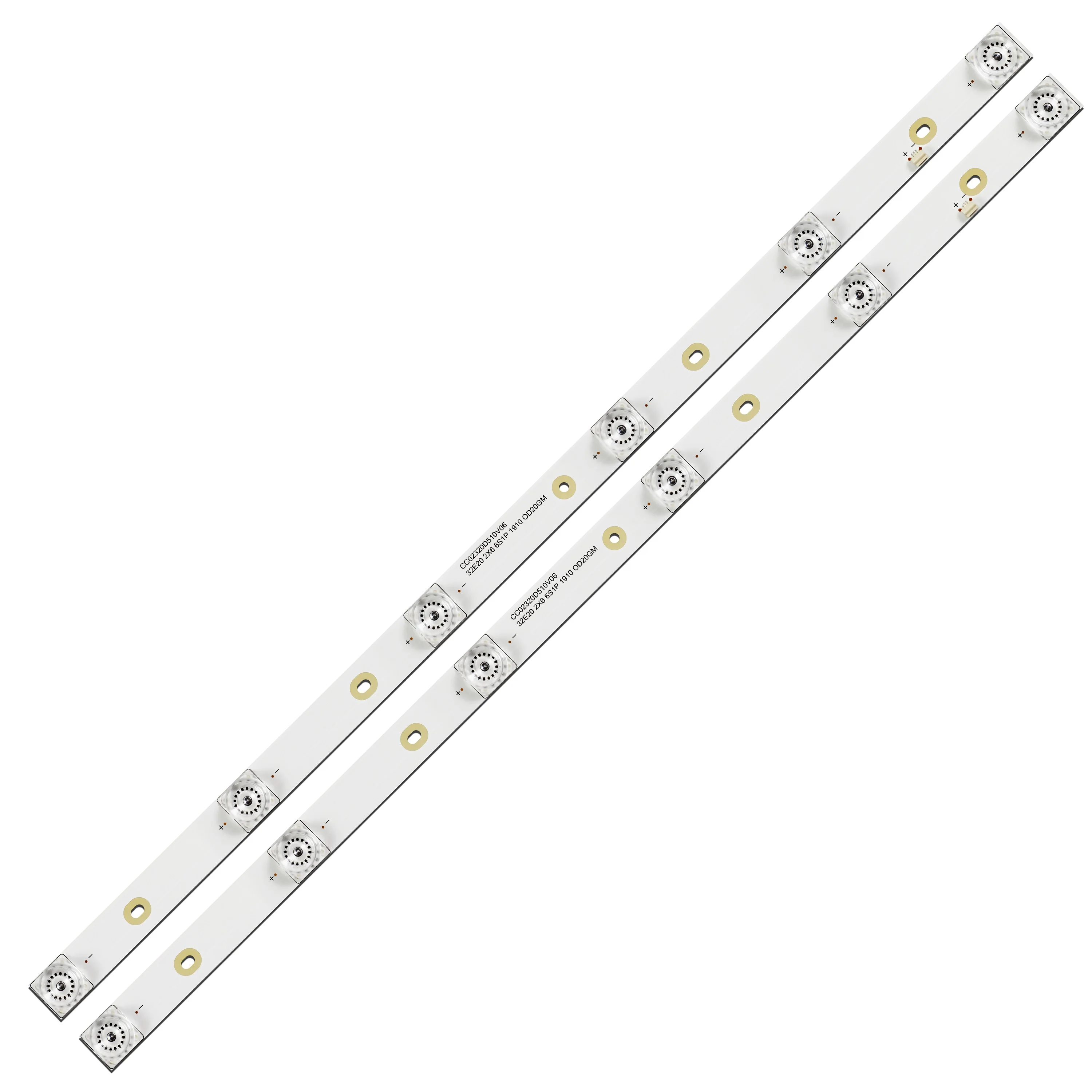 2Pcs/Set 6V 510mm LED Strips Bar LED TV Backlights For 32 Inch TV CC02320D510V11 WD32E20 2X6 6S1P 0D25 5032A 5032B