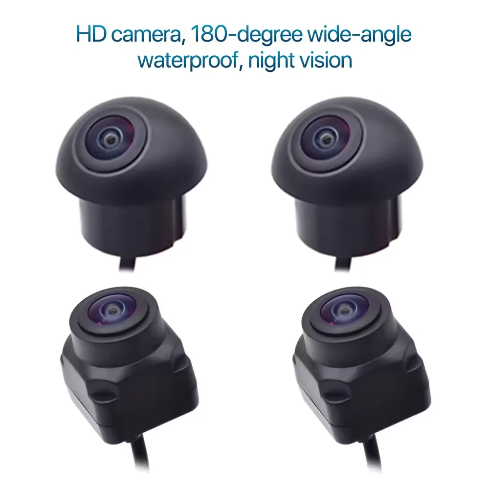 3D Car Car Camera Kit HD Night Vision 180-Degree Wide-angle Waterproof 1920x1080P Car Rear View Camera View