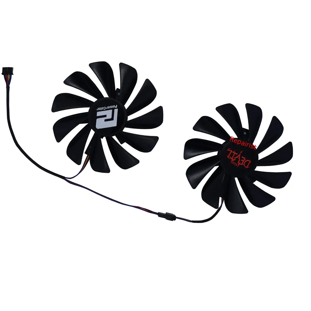 2 pièces/ensemble FDC10U12S9-C, diamètre 95mm, refroidisseur GPU, ventilateur de cartes vidéo, pour Powercolor AXRX 5700 RX5700 8GB, refroidissement de carte VGA