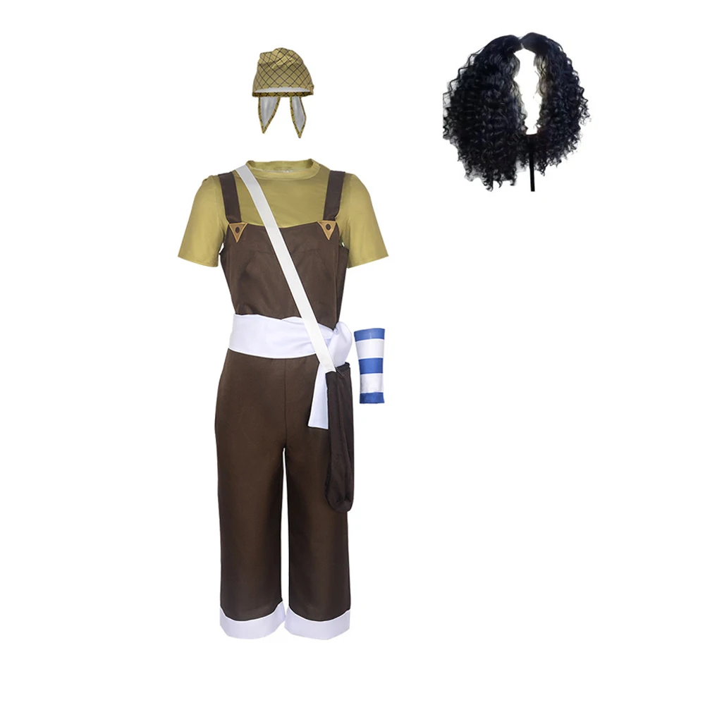 Anime Usopp Costume Cosplay Captain travestimento Set completo uniforme per uomini adulti Halloween Carnival Party Clothes gioco di ruolo