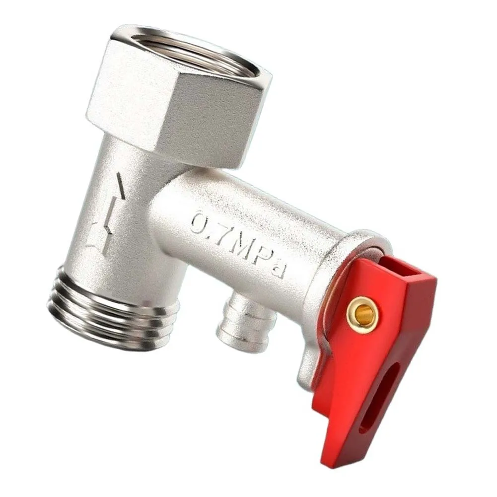 Pressure Relief Valve Constructed from for forged Brass for Use with Electric Water Heaters in Residential Settings