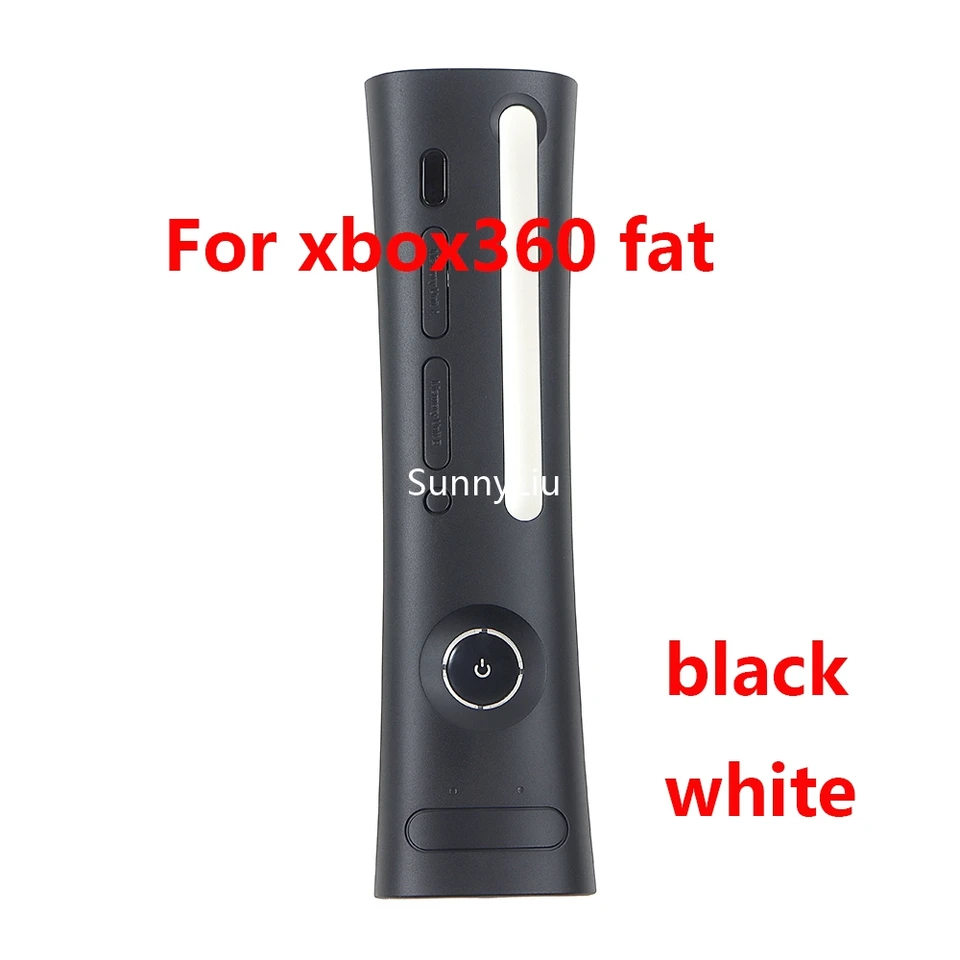1PC Black white Faceplate cover for xbox360 Fat console Durable
