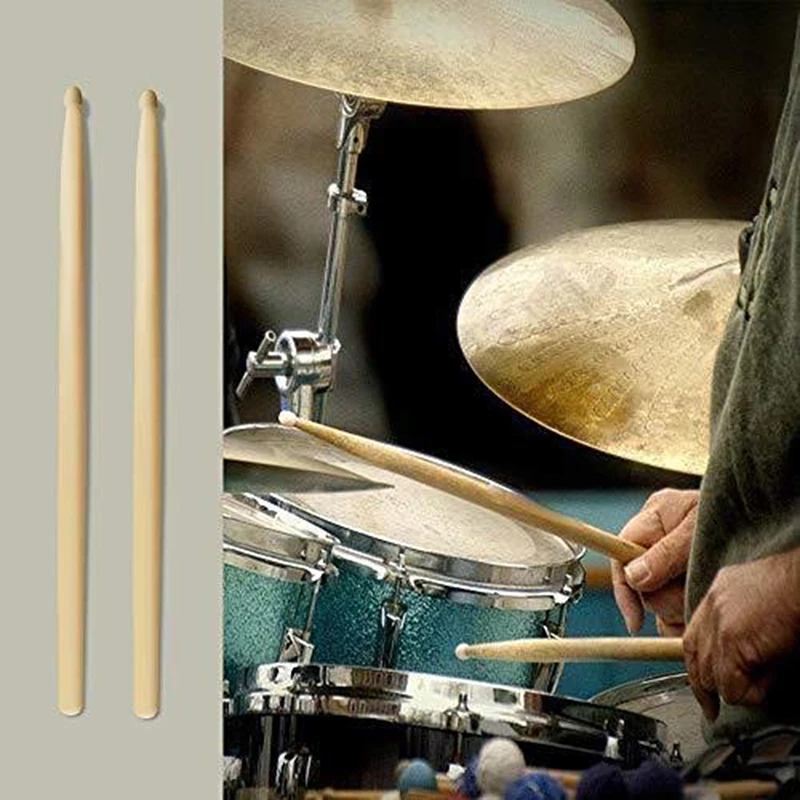 6 pieces Universal Jazz Drumsticks Set Include 5A Maple Drumsticks Bamboo Steel Wire Brushes Sticks and Velvet Bag Retractable