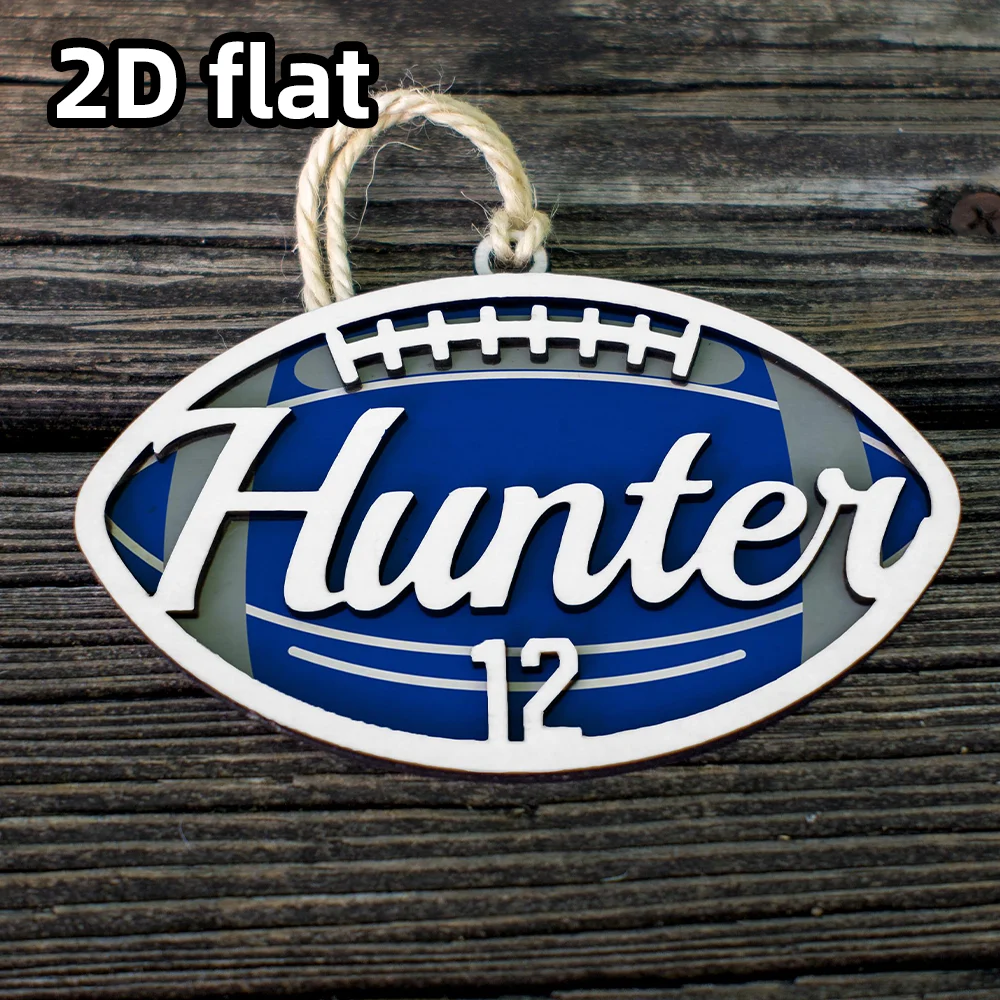 1PC Custom Multi Sports Keychain Personalized Key Ring Baseball Soccer Basketball Volleyball Gift Single Item