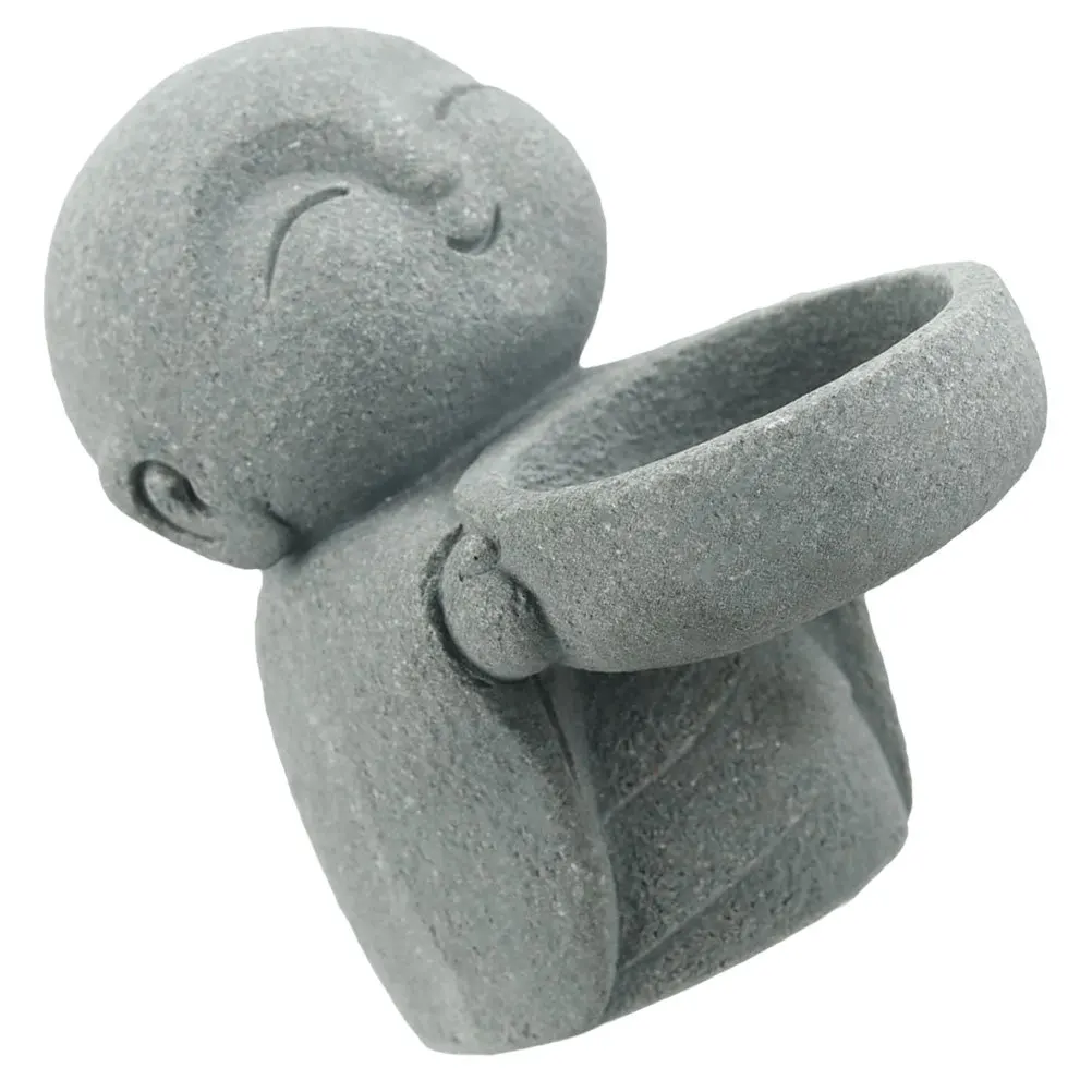 

Zen Style Holder Cute Small Buddha Resin Tealight Stand For Home Decor Desktop Tea Room Decoration