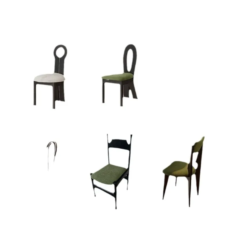 

French retro round solid wood dining table dining table and chairs round table American antique light luxury