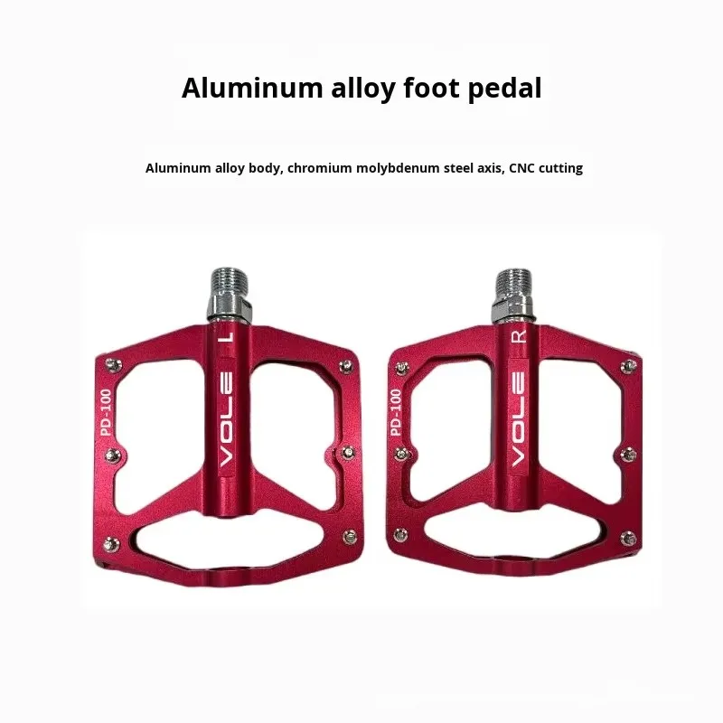 

VOLE PD-100 Anti-slip bicycle pedal aluminum alloy suitable for mountain bikes, BMX cruisers, bearing equipment accessories