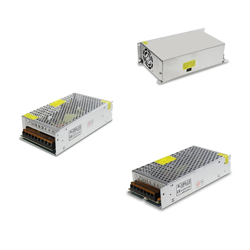 DC 12V saklar transformator catu daya AC 110V / 220V ke DC 12V 20Amp pengubah adaptor LED