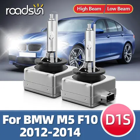 Roadsun 2PCS D1S 35W HID Xenon Car Headlight Bulbs For BMW M5 F10 2012 2013 2014 Hid 6000K 8000K Light 12V DC Auto Headlamp Lamp