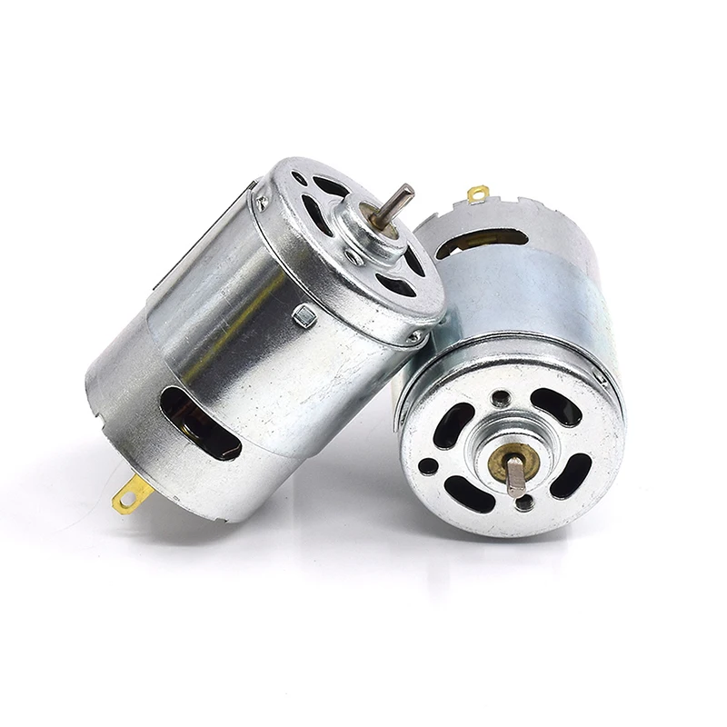 DC 12V-36V 24V Motor RS385-09400 Carbon Brush Motor Double Ball Bearing Large Torque Low Noise Household Appliances Toy Motors