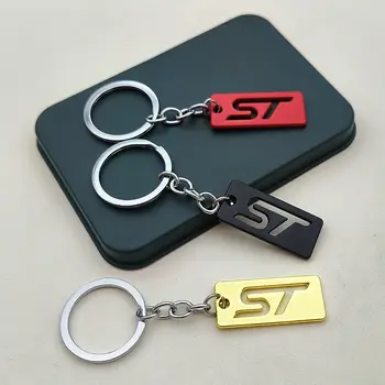 汽車造型 3D 金屬鋅合金 ST 標誌鑰匙扣,適用於福特嘉年華、福克斯、翼虎、翼虎、探險家、S-Max 等車型及配件 10 最佳銷售 福特福克斯ST鑰匙扣 - №9