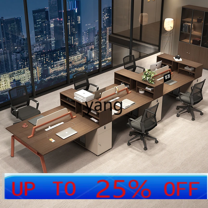

LMMstaff office desk and chair combination simple modern card seat financial desk