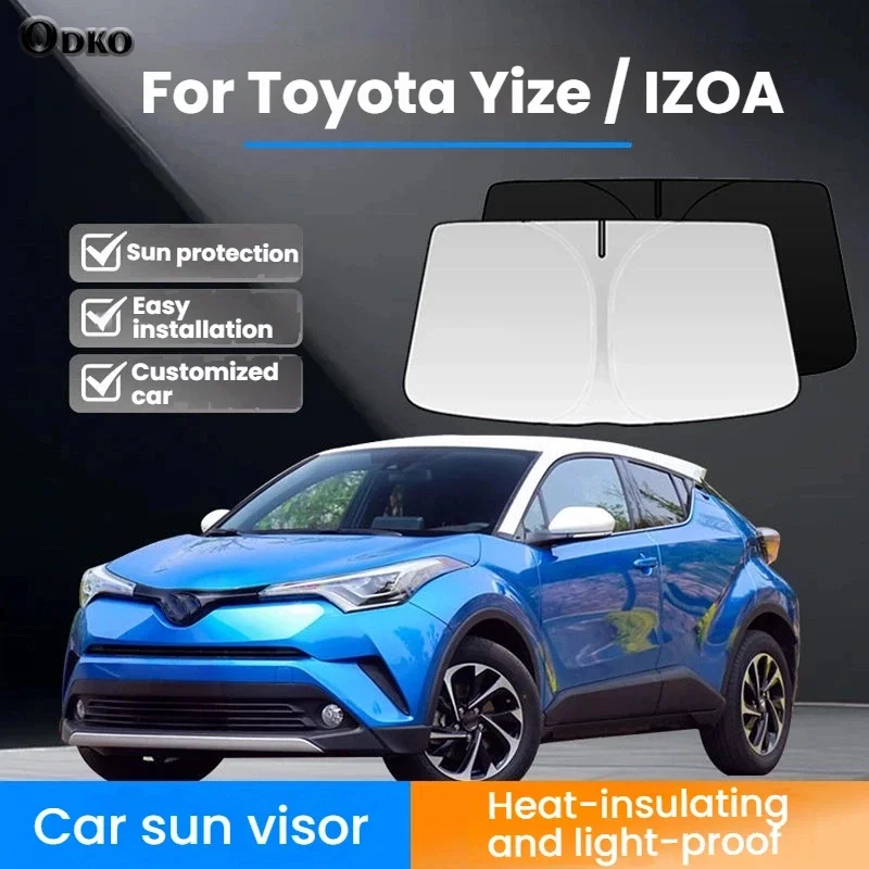 

For Toyota Yize/IZOA Interior Accessories Car Front Window Sunshade Custom Fit WindshieldUV Protection Sun Shade Heat Insulation