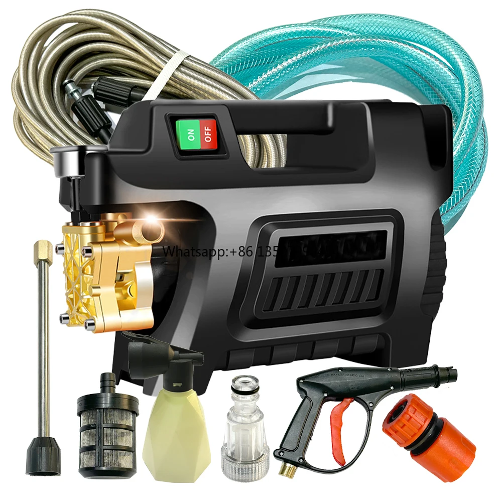 

Portable High Pressure Car Washer New Design for Cleaning Car High Pressure Pump Foam Cannon Foam Guns Car Care Wash Equipment