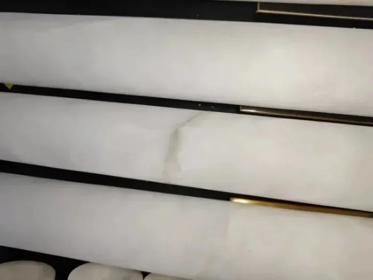 Light Luxury Marble Pendant Light, Modern Minimalist Living Room, Dining Room, Bedroom, Bedside Lamp, Duplex Long Pendant Light