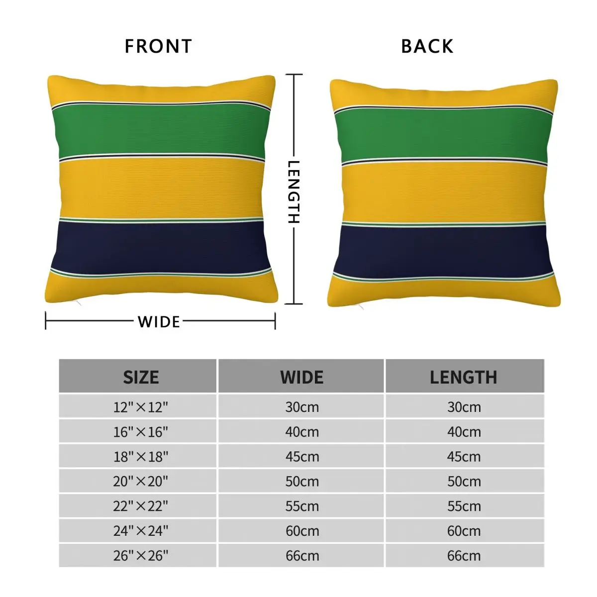 Ayrton Senna Colour Scheme Square Pillowcase Polyester Linen Velvet Printed Zip Decor Car Cushion Cover 18