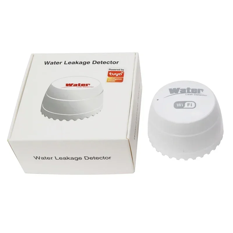 Wifi Water Detector Lekkage Sensor Alarm Lekdetector 40DB Geluid Tuya smart Smart Leven APP Flood Alert Overloop Beveiliging