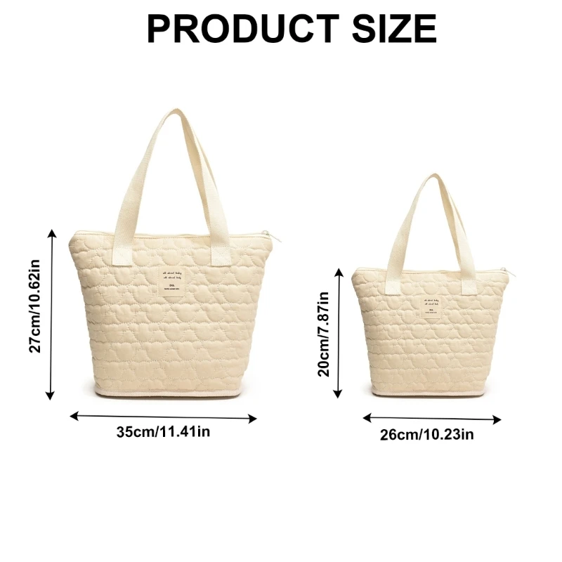 Bolso mano pequeño para madre, bolsa poliéster resistente agua, portabebés multifunción, bolsa capacidad para