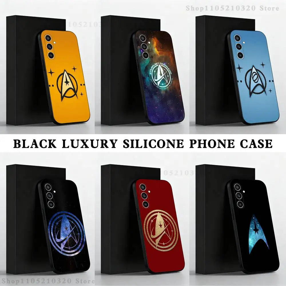 

S-Star Trek S-Ships Phone Case For Samsung S25,S24 Ultra,S20,S30 plus,S22 plus,S23,S30 Ultra 5G Silicone Black Shell