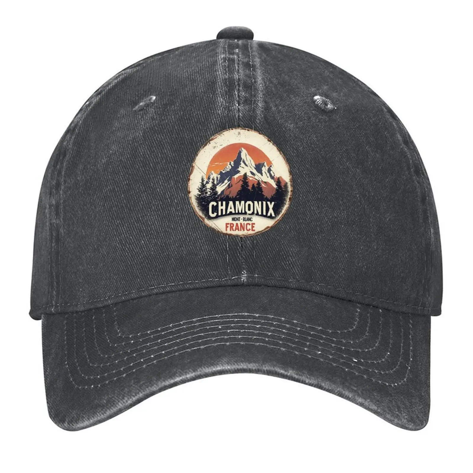 

Chamonix Mont-Blanc France Baseball Cap tea Hat cute Gentleman Hat Trucker Hat Women's Beach Men's