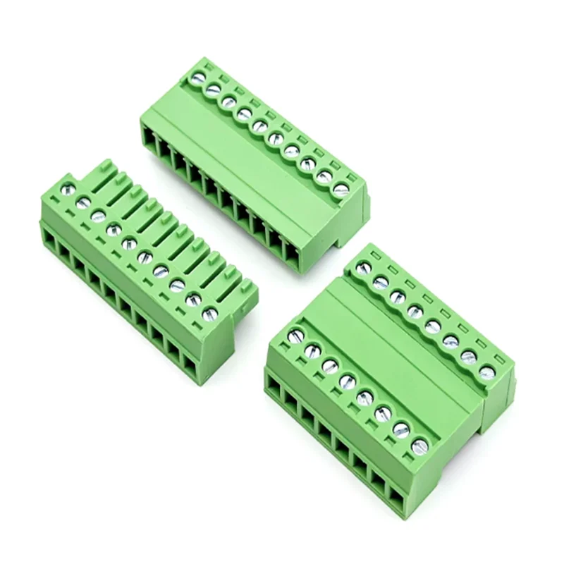 10pair/10pcs Aerial Butt Welding 2EDGRK 15EDGRK-3.5mm 2-24P Plug Male+Female Socket 28-16AWG Wire Screw Terminal Block Connector