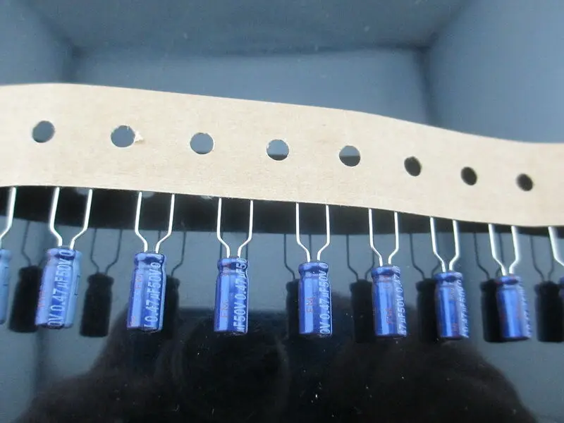 20pcs panasonic M 0.47uf 50v 0.47mfd electrolytic Capacitor 5*11mm 85°C