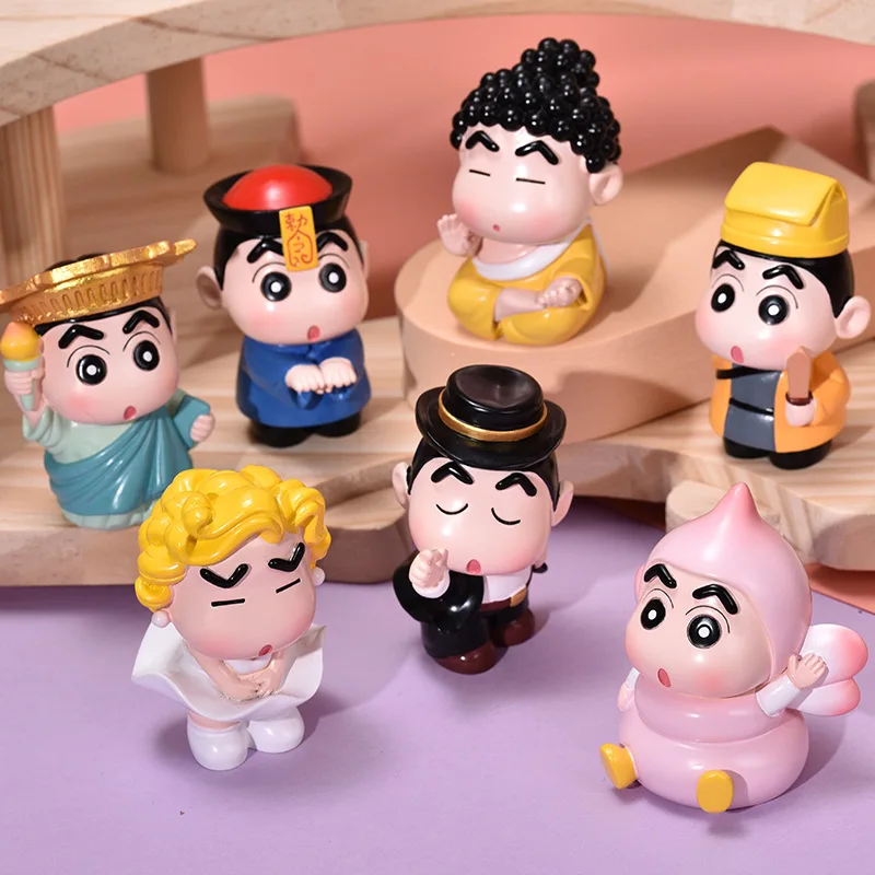 Crayon Shin Chan Blind Box Handmade New Dimension Series Blind Box Cartoon Creative Accessories Can Be Given As Children'S Gifts