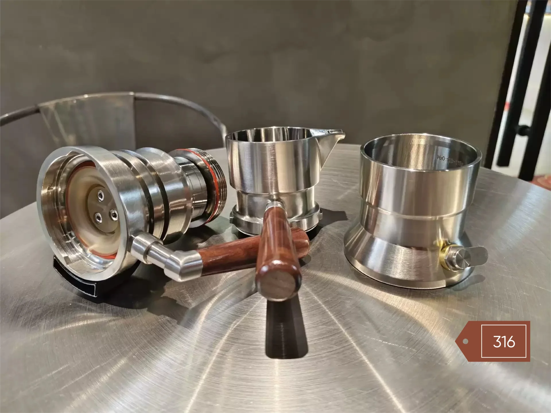 AZ-9B Mini Moka Pot 316 Stainless Steel for Radiant Cooktop Italian Espresso Maker Portable Coffee Pot for Home Kitchen
