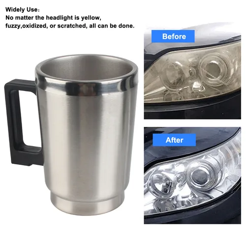 Imagen 2 del producto Kit de restauración de lentes de faros de coche, luces traseras, reparación de la taza del atomizador, herramientas de limpieza y pulido de lámparas de motocicleta