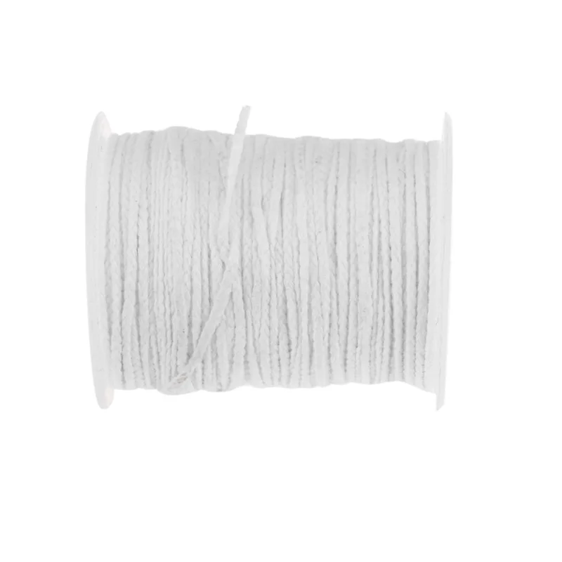 61m Cotton Woven Candle Wick DIY Handmade Candle Making Accessories Smokeless All Natural 24 Strand Candle Wicks 1 Roll 200 Feet